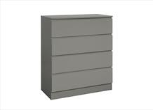 Oslo 4 Drawer Chest (Grey, White & Black)